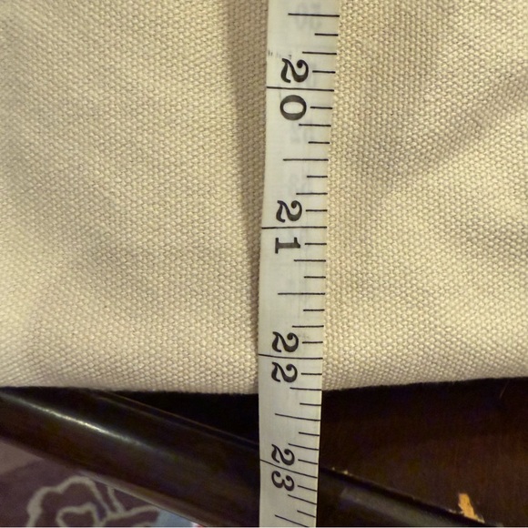 Tom Clancy for Brighton Canvas Pink and Cream Canvas Heart Tote - Picture 9 of 12